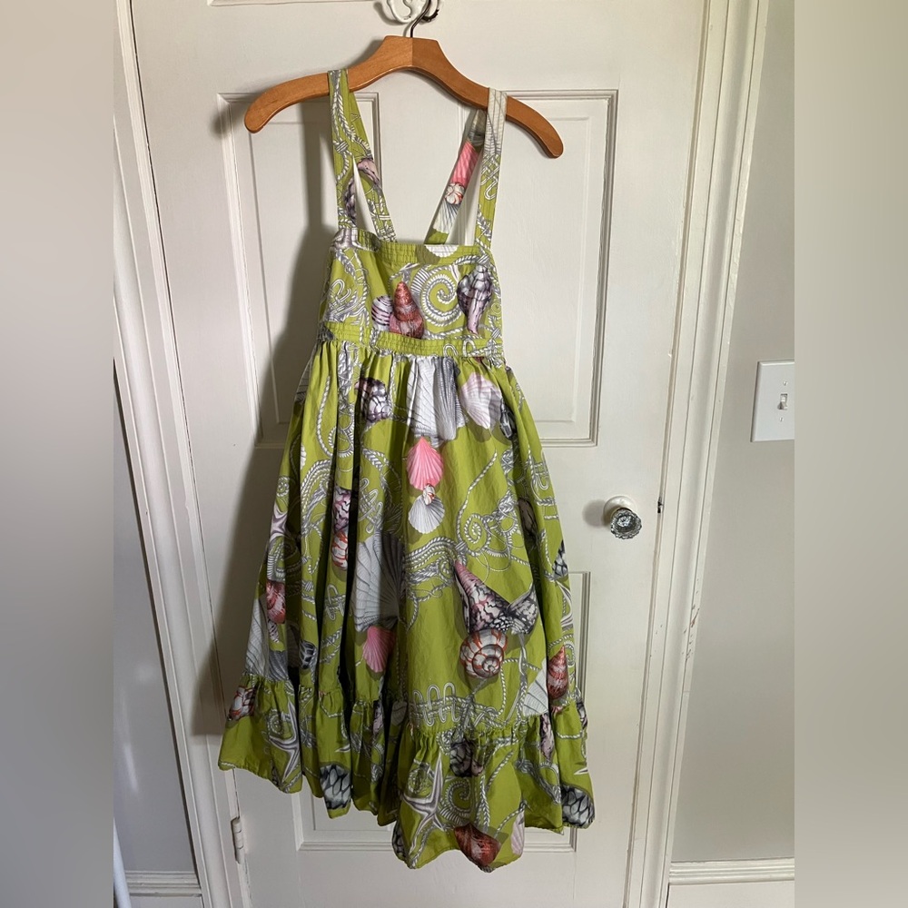 J Crew Collection Sea Shell Lime Green Dress 4